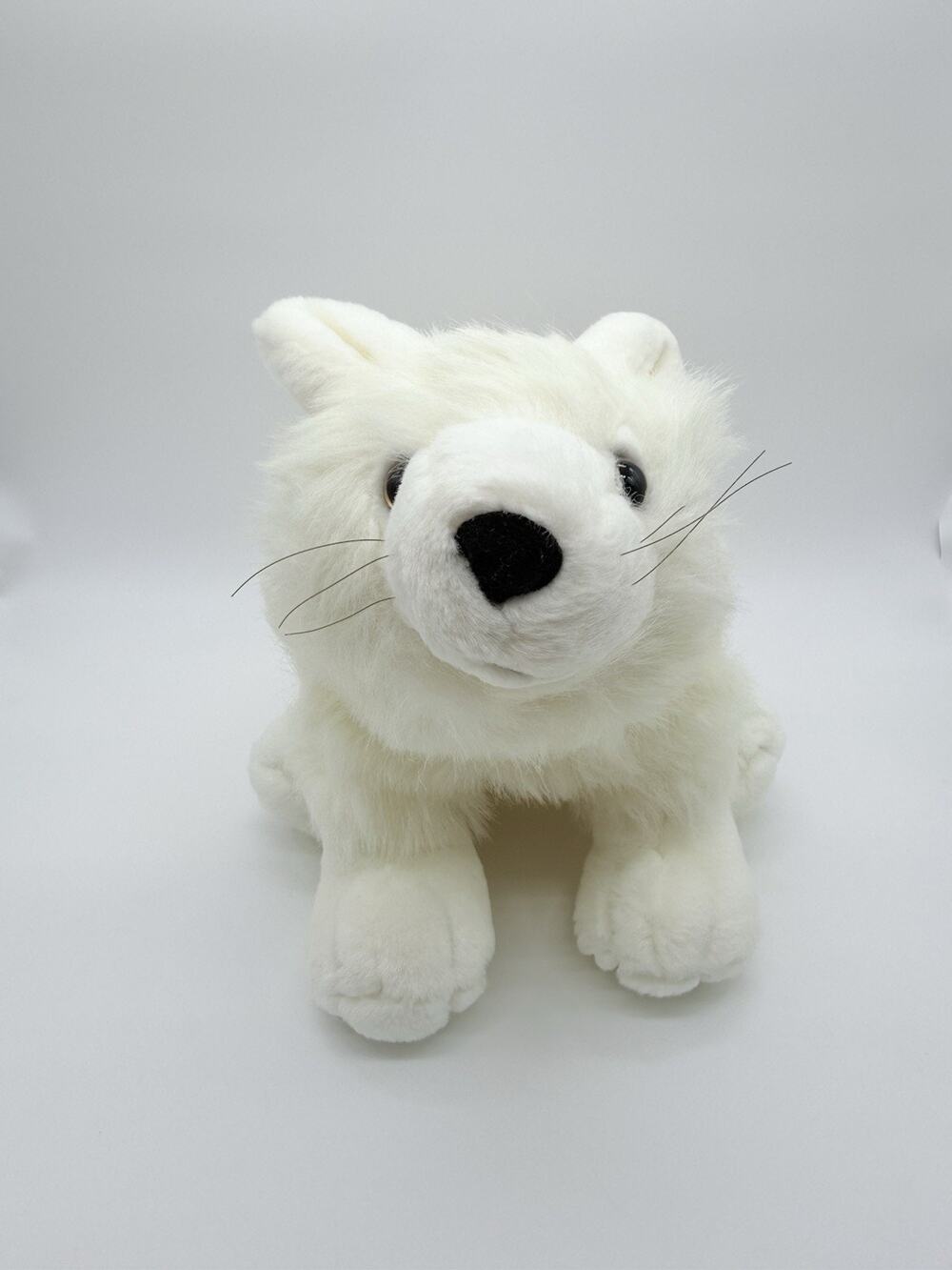 K & M International Arctic Fox Plush Stuffed Animal Toy 10” 2007